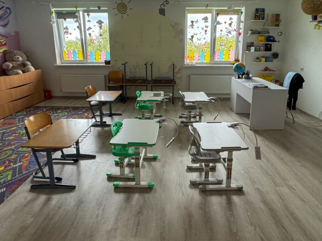 Vorschulbereich im Kindergarten in der westukrainischen Stadt Luzk