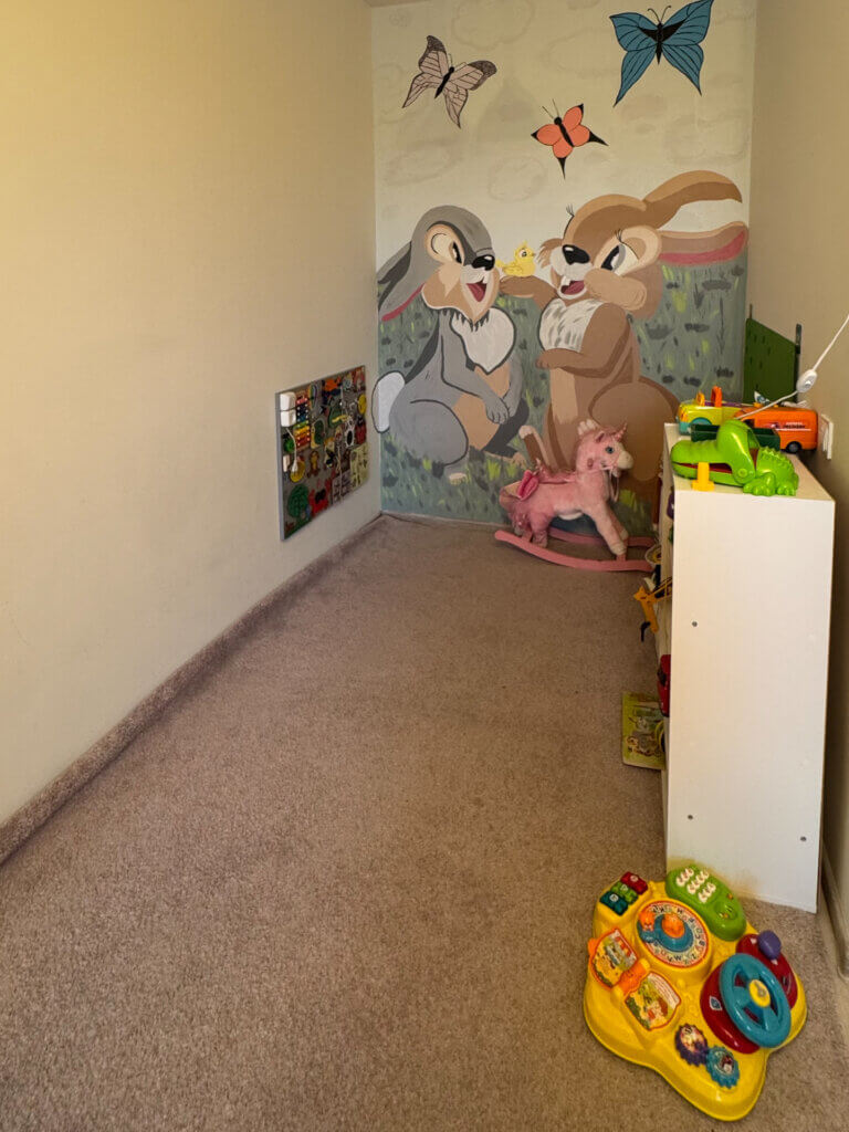 Wandbild im Kindergarten in der westukrainischen Stadt Luzk